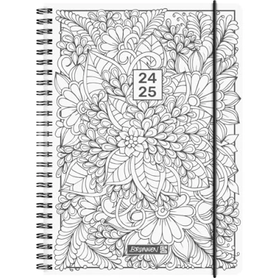 Abbildung von BRUNNEN Schülerkalender (2024/2025) „ZENart“, 2 Seiten = 1 Woche, A5, 208