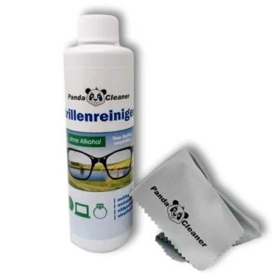 Abbildung von PandaCleaner Brillenreiniger 250ml Nachfüllflasche ohne Alkohol antibeschlag streifenfrei Auch für Displays, Monitore, Visiere u.v.m. geeignet (250ml Nachfüll)