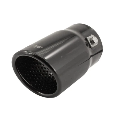 Abbildung von Simoni Racing TRX/21N Auspuffblende 76, 80mm schwarz oval, gerade Edelstahl 128mm
