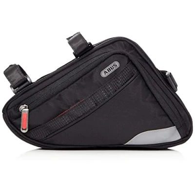 Abbildung von ABUS Fahrradtasche Oryde ST 2250 Rahmentasche mit Klettband wasserabweisendes Material Schwarz