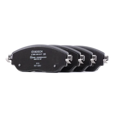 Abbildung von BOSCH 0 986 494 817 Bremsbelagsatz Low Metallic mit Anti Quietsch Blech RENAULT: TRAFIC 3, 3 Bus, Pritsche/Fahrgestell kfzteile,