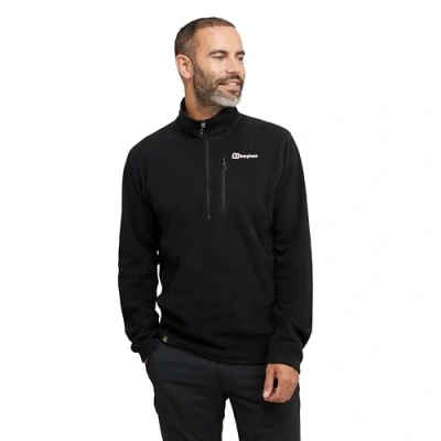 Abbildung von Berghaus Herren Prism Micro Polartec Half Zip Fleece Sweater Schwarz L