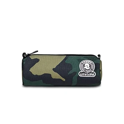 Abbildung von INVICTA, Mäppchen,Federmäppchen, Federtasche für Schreibwaren, Mädchen&amp;Jungen, Schule und Gymnasium, Teenager, moosgrün, CAMOUFLAGEFANTASY C