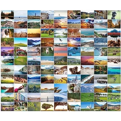 Abbildung von Bear and Bee 100 Landschaftspostkarten mit verschiedenen Motiven Postkarten Landschaften (100 Fotokarten)