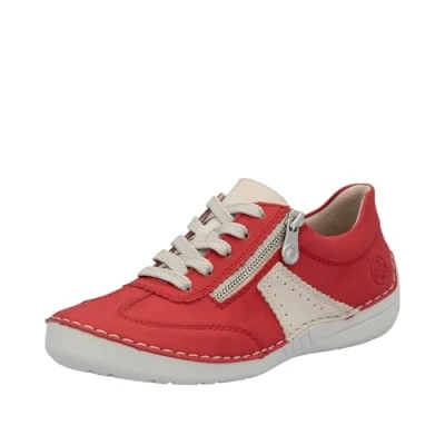 Abbildung von Rieker Damen 52521 Schnürschuhe, Rot, 38 EU