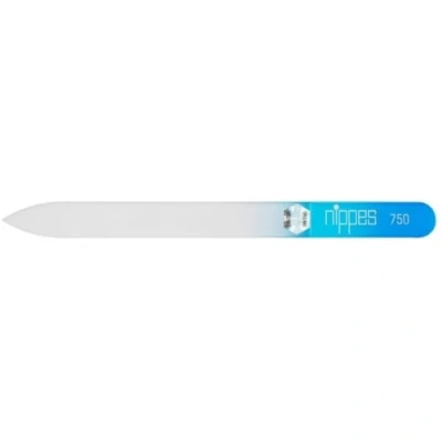 Abbildung von nippes Glasnagelfeile Blau 14 cm Beidseitig Verwendbar Glasfeile für Nägel Nagelfeile Glas Hochwertig