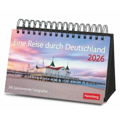 Abbildung von Eine Reise durch Deutschland Premiumkalender 2026 365 faszinierende Fotografien: Tages Tischkalender zum Umklappen, mit faszinierenden Eindrücken ... (Tischkalender Harenberg)