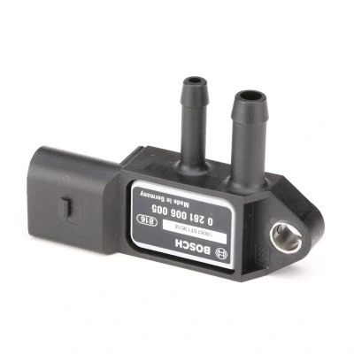 Abbildung von BOSCH 0 281 006 005 Sensor, Abgasdruck AUDI: A4 B8 Avant, A6 C7 C6 Allroad, VOLKSWAGEN: Transporter 5 Bus, 5, Multivan (7HM