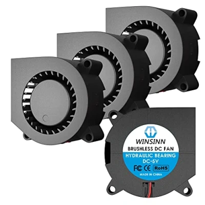 Abbildung von WINSINN 40 mm Gebläse Lüfter 5 V, 3D Drucker Micro Volt 4020 Hydrauliklager, bürstenlose Kühlung x 20 2PIN (4er Pack)