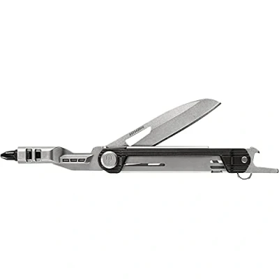Abbildung von Gerber Taschenmesser mit 5 Funktionen, Multitool glatter Klinge, ArmBar Slim Drive, Dunkelgrau, Edelstahl/Aluminium, 31 003838