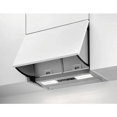 Abbildung von AEG DEB2531S Einbau Dunstabzugshaube / Abluft oder Umluft 56cm Grau max. 266 m3/h min. 62 67 dB(A) D Schiebeschalter