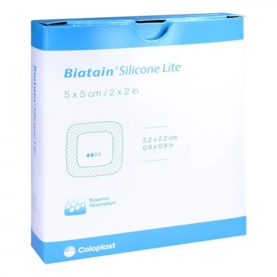 Abbildung von Biatain Silicone Lite Schaumverband 5x5 cm