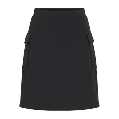 Abbildung von VILA HIGH Waist Alinienrock, Damen, Größe: Medium, Black beauty