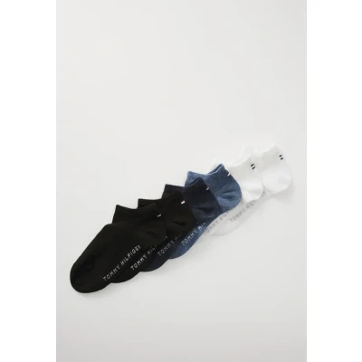 Abbildung von Tommy Hilfiger Children Unisex 6 PACK Socken für Kinder, Größe: 35 38, Black /white/jeans