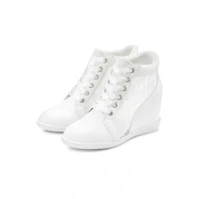 Abbildung von LASCANA Sneaker, Freizeitschuh, Halbschuh mit innenliegendem Keilabsatz, Spitzendetails