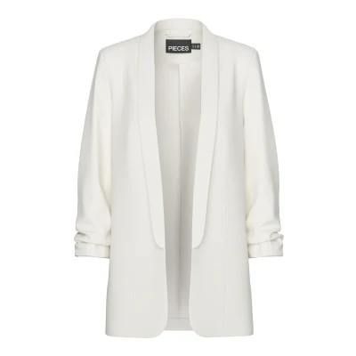 Abbildung von Pieces Pcbosella 3/4 Blazer, Damen, Größe: XS, Cloud dancer