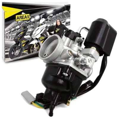 Abbildung von Area1 Ersatz Vergaser 17,5mm für 50ccm kompatibel mit TPH NRG Power Zip Liberty,Runner, SR R, S Sprint ET2 LX LXV, RY8 RY6 Explorer Hussar