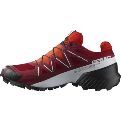 Abbildung von Salomon Speedcross Gore Tex Wasserdichte Herren Trail Laufschuhe, Wetterschutz, Aggressiver Grip, Präzise Passform, Red Dahlia, 40
