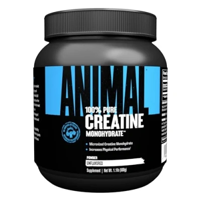 Abbildung von Universal Nutrition ANIMAL CREATINE PULVER (500g) enthält leicht absorbierbares Kreatin Monohydrat, steigert den Energiestoffwechsel der Zellen &amp; allgemeine Trainingsfähigkeit des Körpers