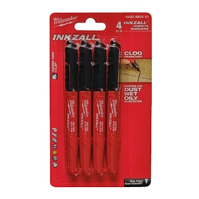 Abbildung von Milwaukee Inkzall Marker, Schwarz, 4 Stück