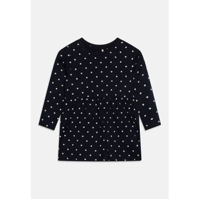 Abbildung von NAME IT Mädchen Nmfvivia Dress Noos Kleid, Dark Sapphire/AOP:dots AOP In Bright White, 116 EU