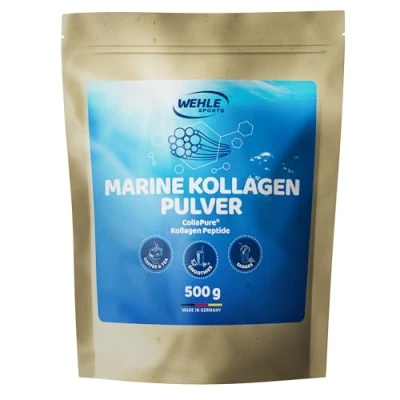 Abbildung von Marine Kollagen Pulver 500g Bioaktive Collagen Hydrolysat Peptide Markenrohstoff CollaPure® Wehle Sports Fisch Neutral