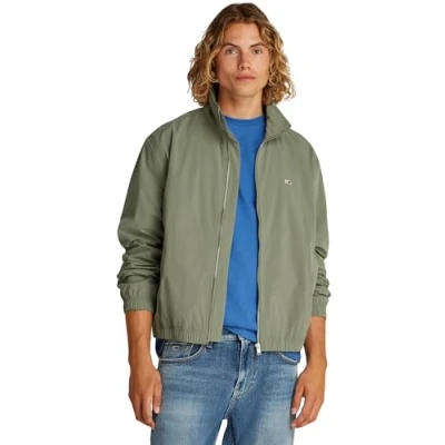 Abbildung von Tommy Jeans Essential Übergangsjacke, Herren, Größe: 46, Aruba green