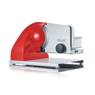 Abbildung von GRAEF SKS903EU Allesschneider Sliced Kitchen, 185 W, aluminium eloxiert/rot