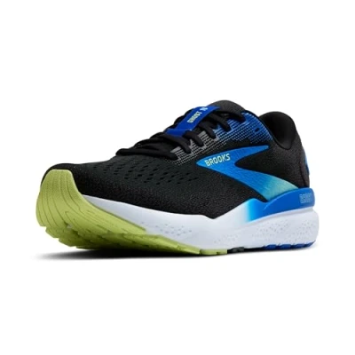 Abbildung von Brooks Ghost 16 Laufschuh Straße, Herren, Größe: 44, Black neo yellow Schuhe
