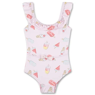 Abbildung von Sanetta Mädchen 430508 Badeanzug, zartrosa, 128