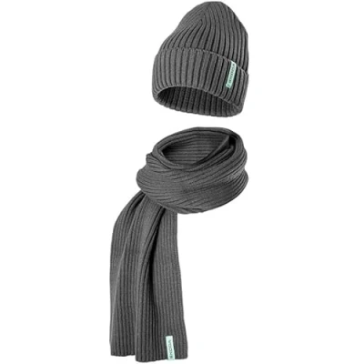 Abbildung von Skoda 000084303N8XP Winter Set Mütze Schal Strickmütze Strickschal, grau