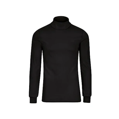 Abbildung von Trigema Herren 685010 Langarmshirt, Schwarz, L EU