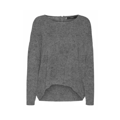 Abbildung von Vero Moda Vmbreeze Strickpullover, Damen, Größe: Medium, Medium grey melange