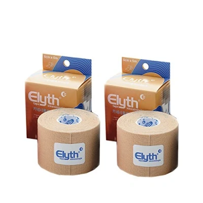 Abbildung von 2 St?ck ELYTH Tape Kinesiologie 5m x 5cm, neutral