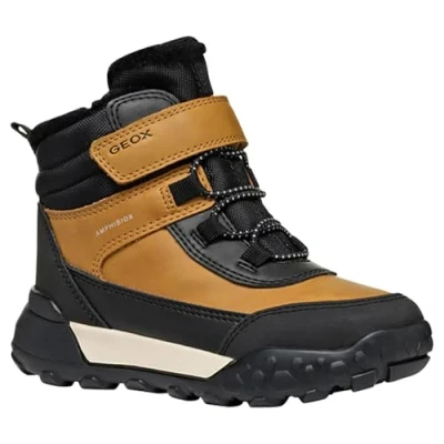 Abbildung von Geox Trekkyup BOY ABX Snowboot/Winterstiefel für Kinder, Größe: 29, Dark yellow/black Schuhe
