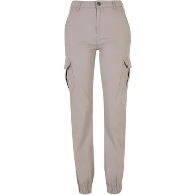 Abbildung von Urban Classics HIGH Waist Cargohose, Damen, Größe: 28, Warmgrey