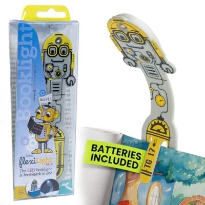 Abbildung von Gifts for Readers &amp; Writers Flexilight Leselampe 2 in 1 Lesezeichen Buch Licht LED Clip On Kinder und Erwachsene Buchlampe Buchzubehör Geschenk für Leser, Buchliebhaber