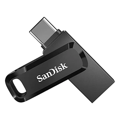 Abbildung von SanDisk Ultra Dual Drive Go USB Type C 128 GB (Android Smartphone Speicher, Anschluss, 150 MB/s Lesegeschwindigkeit, Nutzung als Schlüsselanhänger möglich)