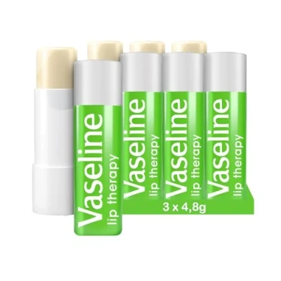 Abbildung von Vaseline Lip Therapy Aloe Vera Getönter Lippenbalsam Lippenstift mit und Vitamin E (Aloe 3 x 4,8g)