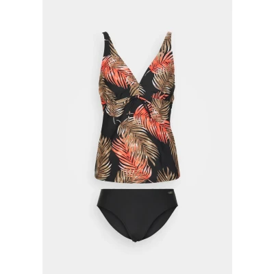 Abbildung von Lascana WIRE Tankini LEAF SET Bikini, Damen, Größe: 42xD, Black