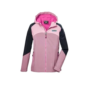 Abbildung von killtec Mädchen Funktionsjacke ist wasserdicht/Regenjacke mit Kapuze KOS 150 GRLS JCKT, rosenholz, 128, 43019 000