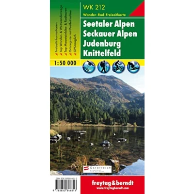 Abbildung von Freytag Berndt Wanderkarten, WK 212, Seetaler Alpen, Seckauer Judenburg, Knittelfeld, GPS, UTM Maßstab 1:50 000