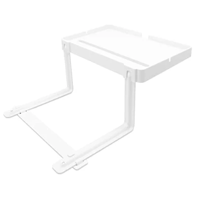Abbildung von Maximex Bett Butler 30x18cm, platzsparender Nachttisch zum Einhängen ans ohne Bohren, Einhängetisch mit Handyhalterung &amp; Ladekabel Schlitze, höhenverstellbare Ablage für alle Betten