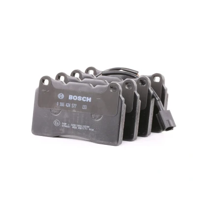 Abbildung von BOSCH 0 986 424 577 Bremsbelagsatz Low Metallic mit integriertem Verschleißsensor Anti Quietsch Blech ALFA ROMEO: Giulietta Hatchback