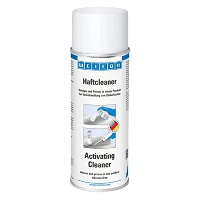Abbildung von WEICON Haftcleaner 400 ml, 2 in 1: Reiniger und Primer, Vorbehandlung von Klebeflächen, Haftvermittler