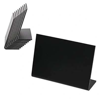 Abbildung von HMF 46424 Tischaufsteller Kreidetafel 10 Stück L Aufsteller x 7 cm Schwarz