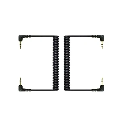 Abbildung von Ersatz gewickelt SC2 Kabel 3,5 mm Stereo TRS Stecker an männlich Ausgang Anschluss Verbindet Audio Mixer/Mikrofone zu Kamera/Blockflöten 2 Stück