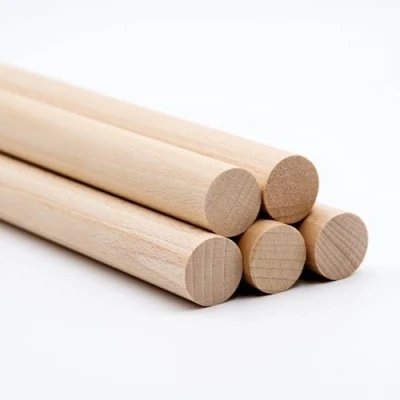Abbildung von 50 Stk Rundstab aus Buche 4 mm, Länge 100 cm glatte Holzstäbe Made in Austria