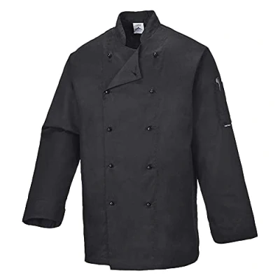 Abbildung von Somerset Chef Jacket Color: Black Talla: Medium