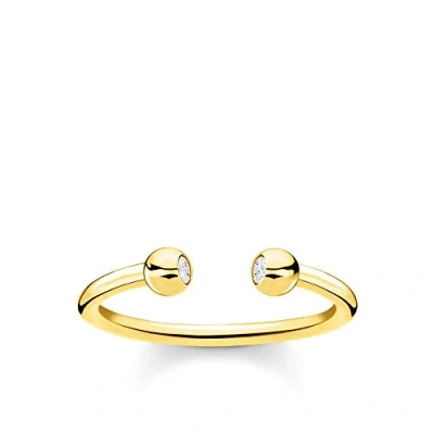 Abbildung von Thomas Sabo Damen Ring 925 Sterlingsilber, 750 Gelbgold Vergoldung TR2319 414 14